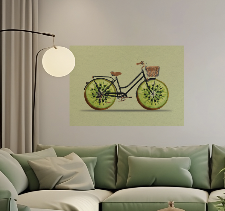 Poster para sala bicicleta Kiwi - TenStickers