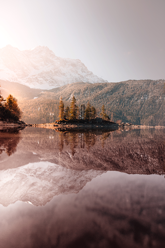 Poster foto realista montanhas nórdicas - TenStickers