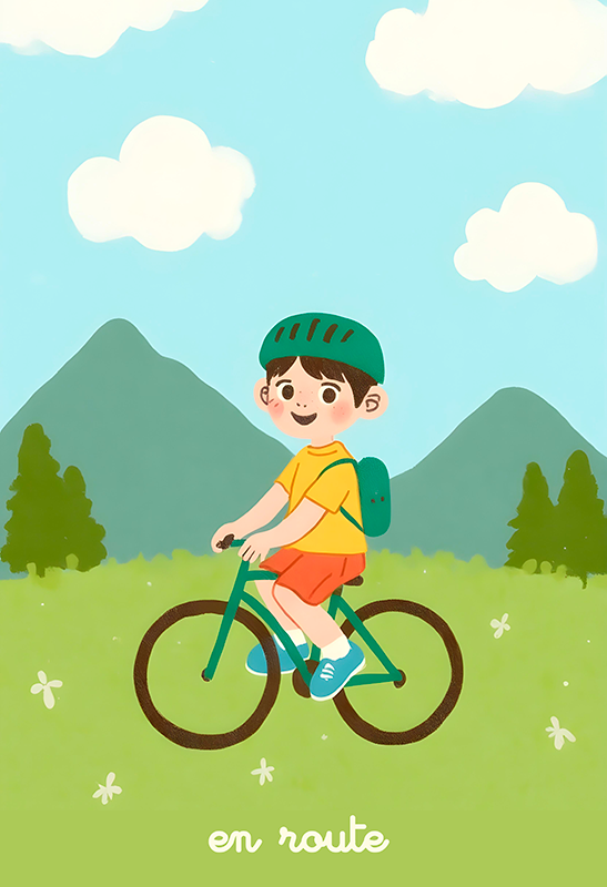 Poster ciclismo a caminho - TenStickers