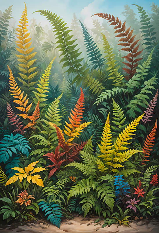 Poster desenho artístico selva estranha - TenStickers