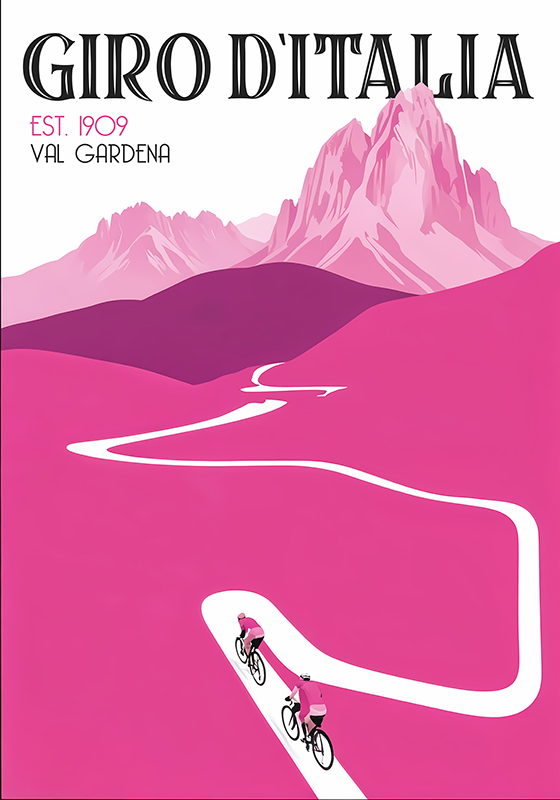 Poster ciclismo val gardena - TenStickers
