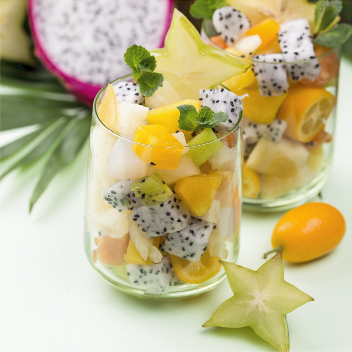 Poster cozinha manga e copos verdes - TenStickers