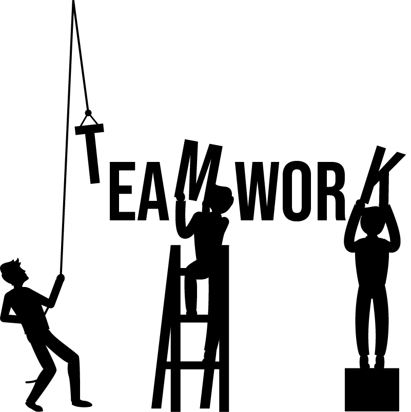 Poster escritório trabalho em equipe - TenStickers