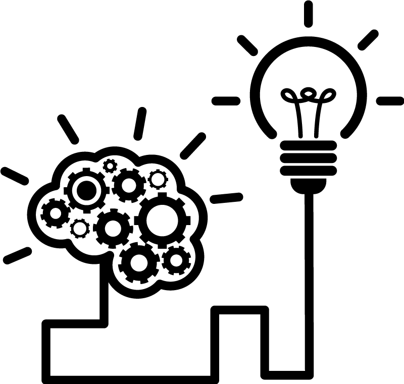 Poster escritório lâmpada de ideia brilhante - TenStickers