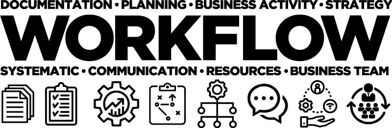 Poster escritório para otimização de fluxo de trabalho - TenStickers