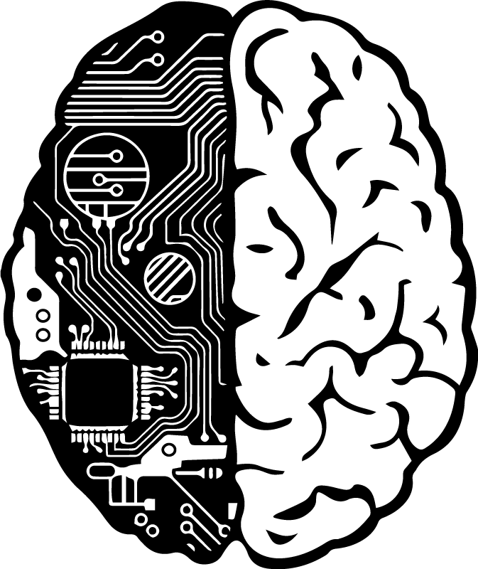 Poster escritório cérebro técnico - TenStickers