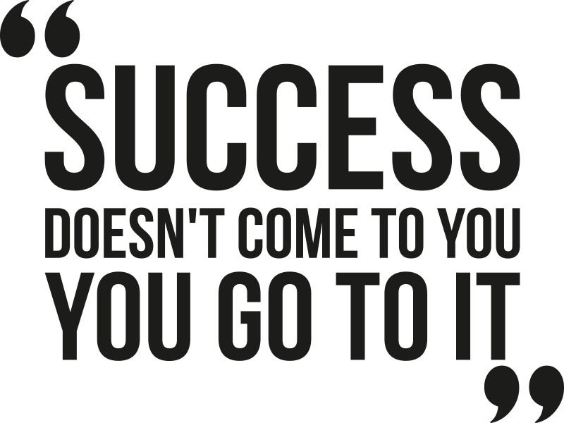 Poster escritório sucesso grande design - TenStickers