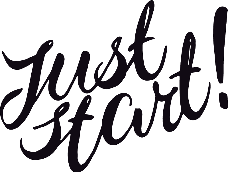 Poster escritório comece agora - TenStickers