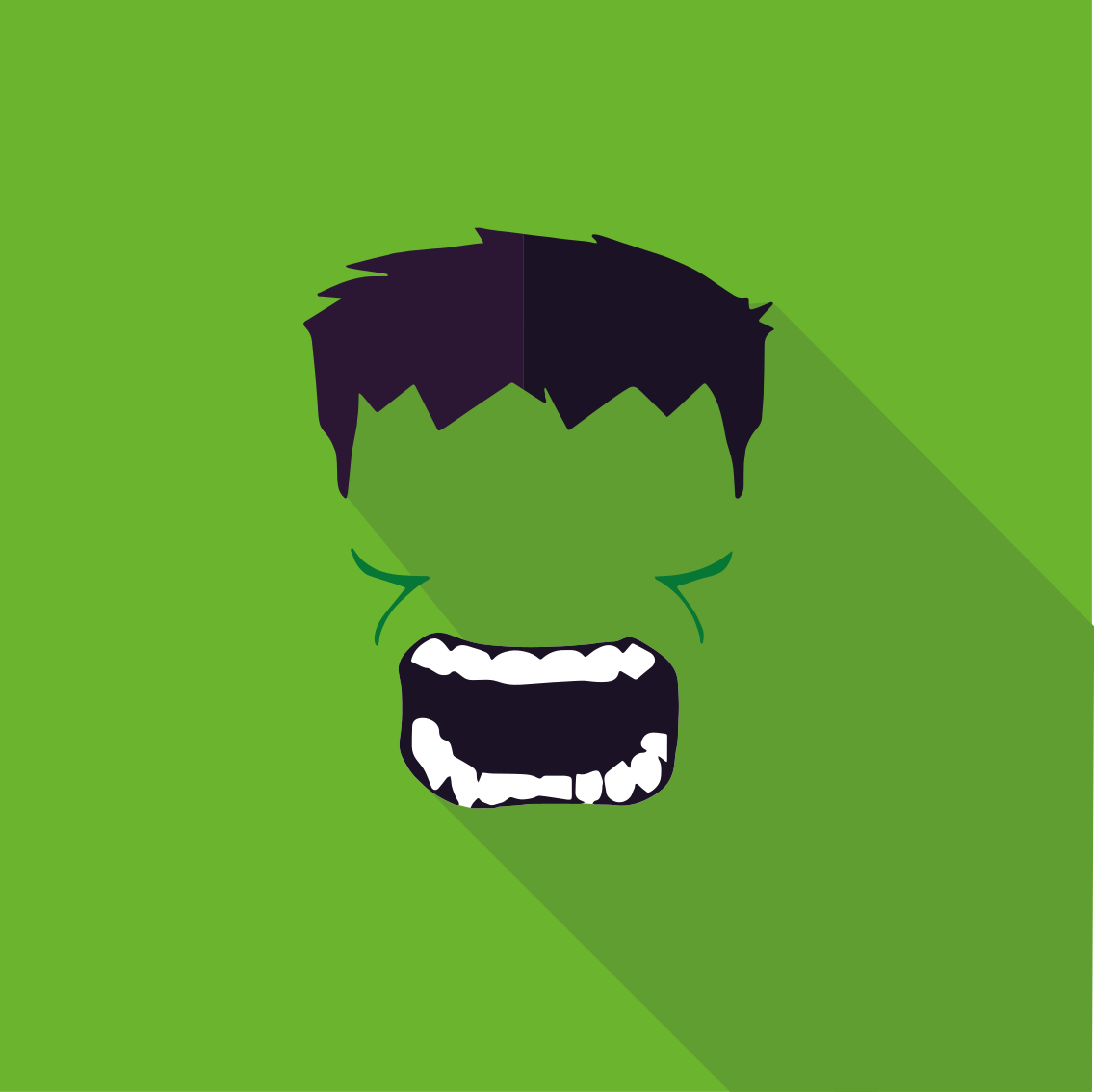 Poster juvenil super-herói verde - TenStickers