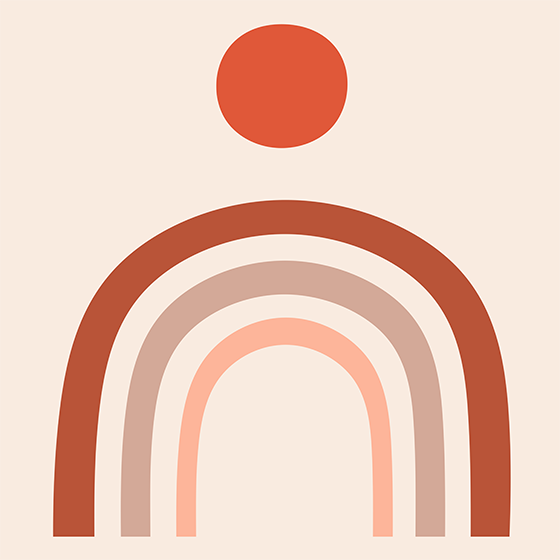 Poster para sala arte de parede arco-íris - TenStickers