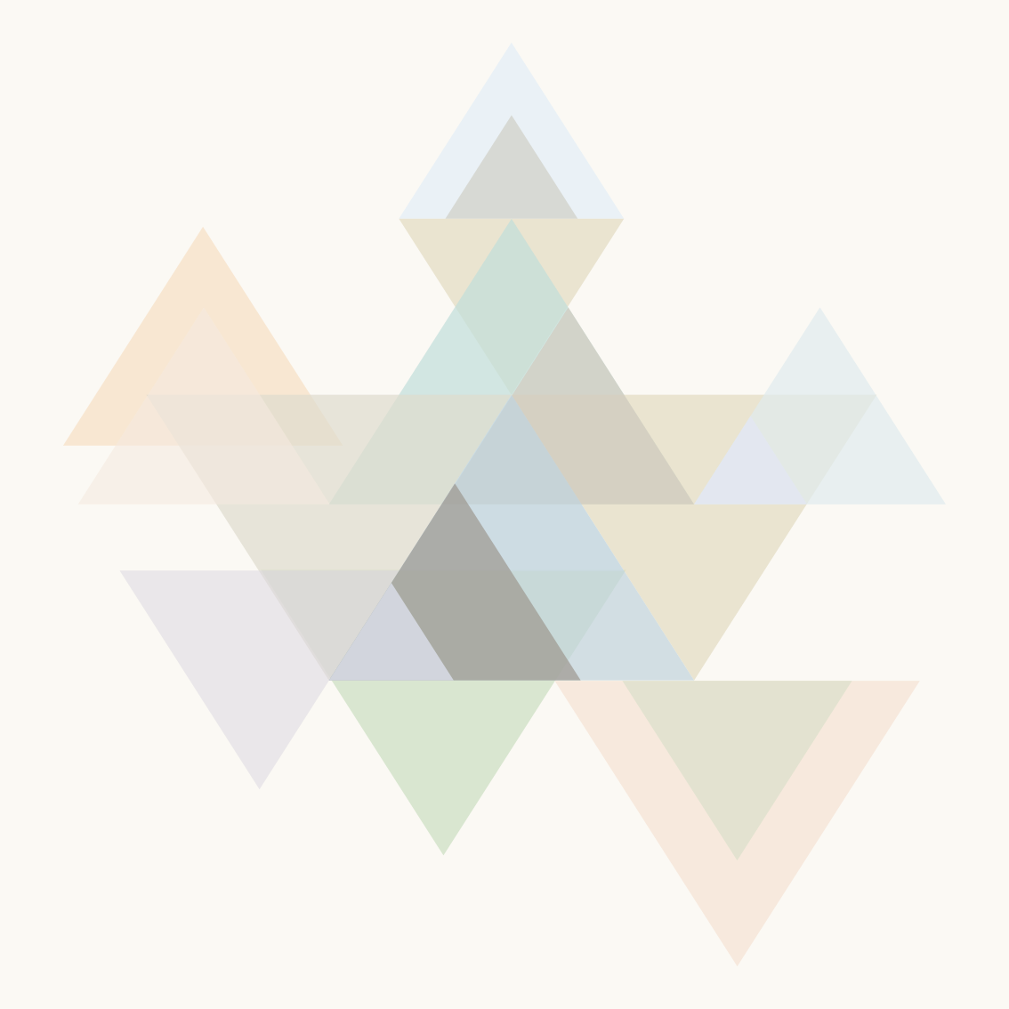 Poster para sala triângulos coloridos em arte mural - TenStickers