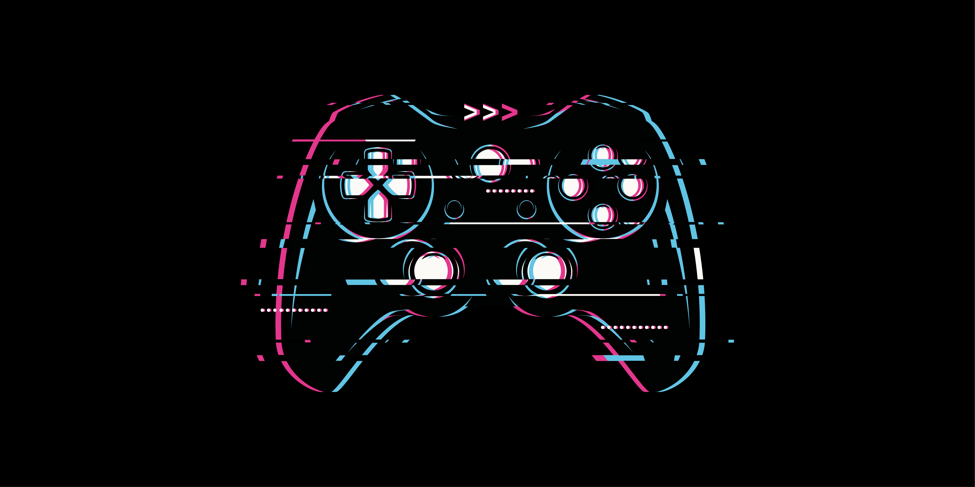 Pôster de videogame gráfico de controle quebrado - TenStickers