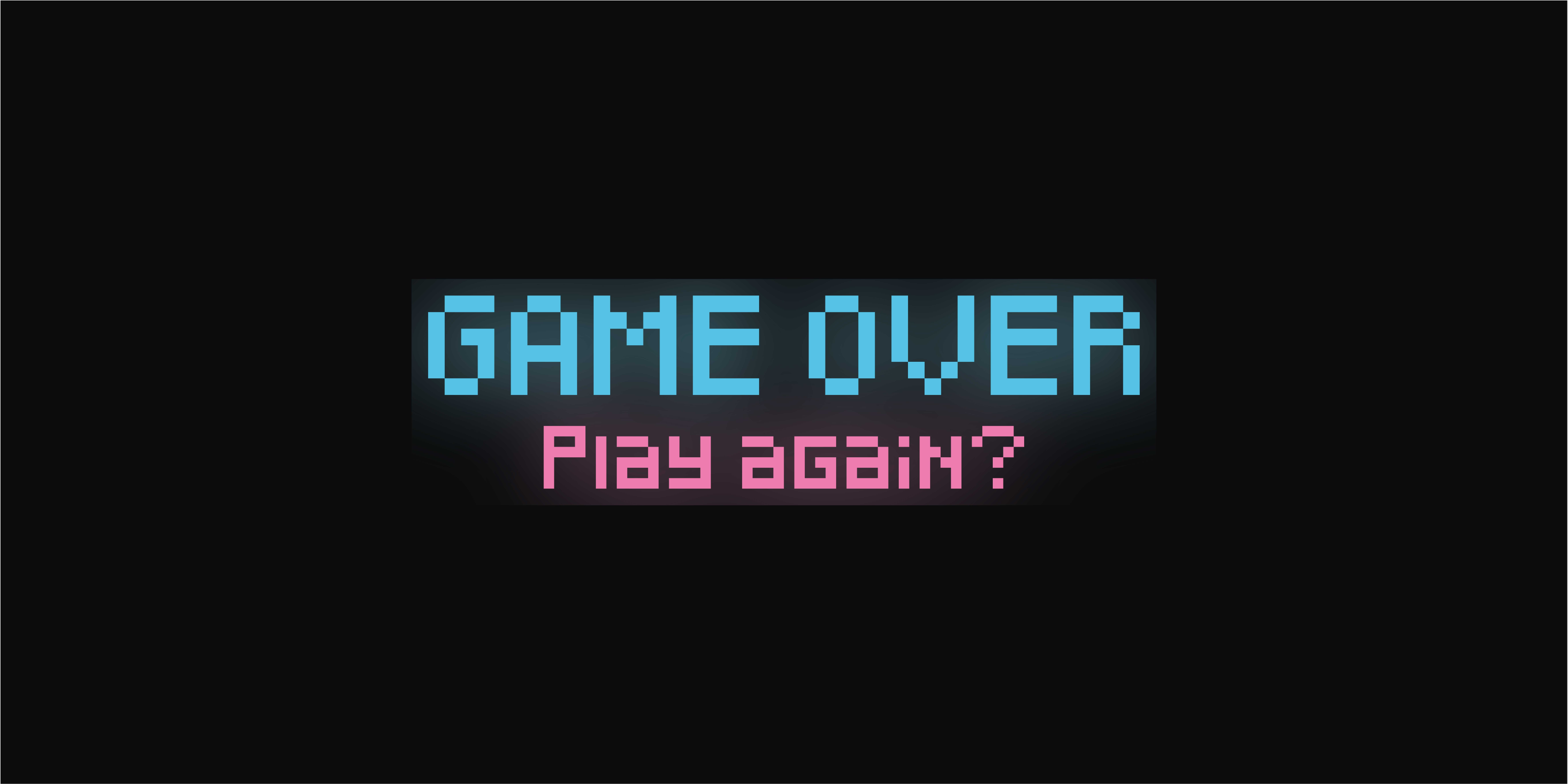 Pôster de videogame gráfico de game over jogue novamente - TenStickers