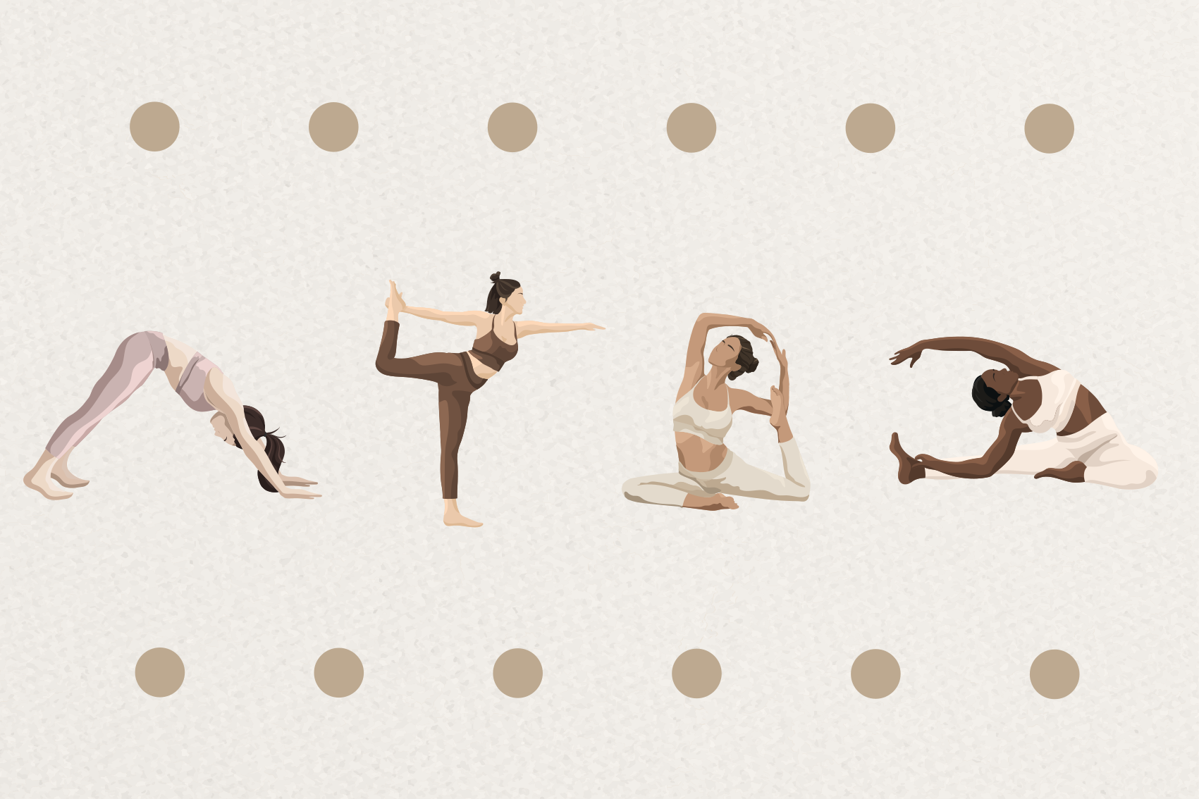 Poster de frases sequência de poses de yoga - TenStickers
