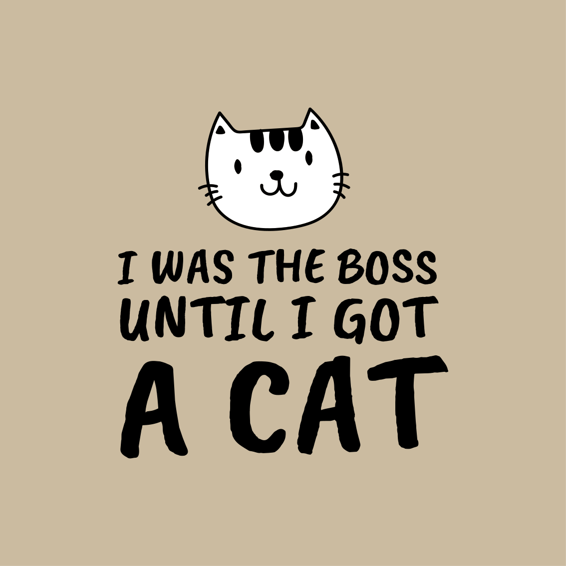Poster juvenil eu era um chefe frase engraçada - TenStickers