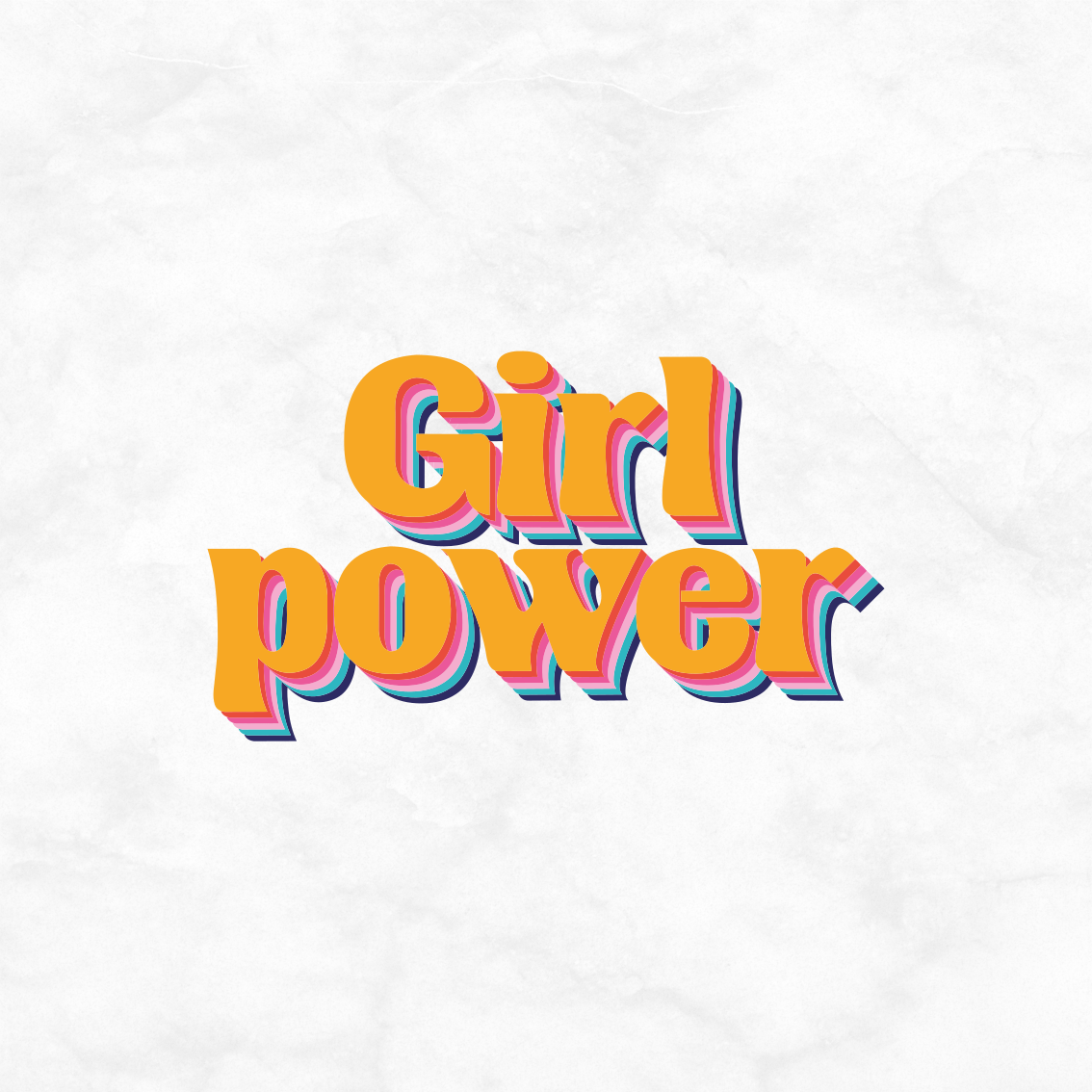 Poster juvenil citação de empoderamento feminino com flores - TenStickers