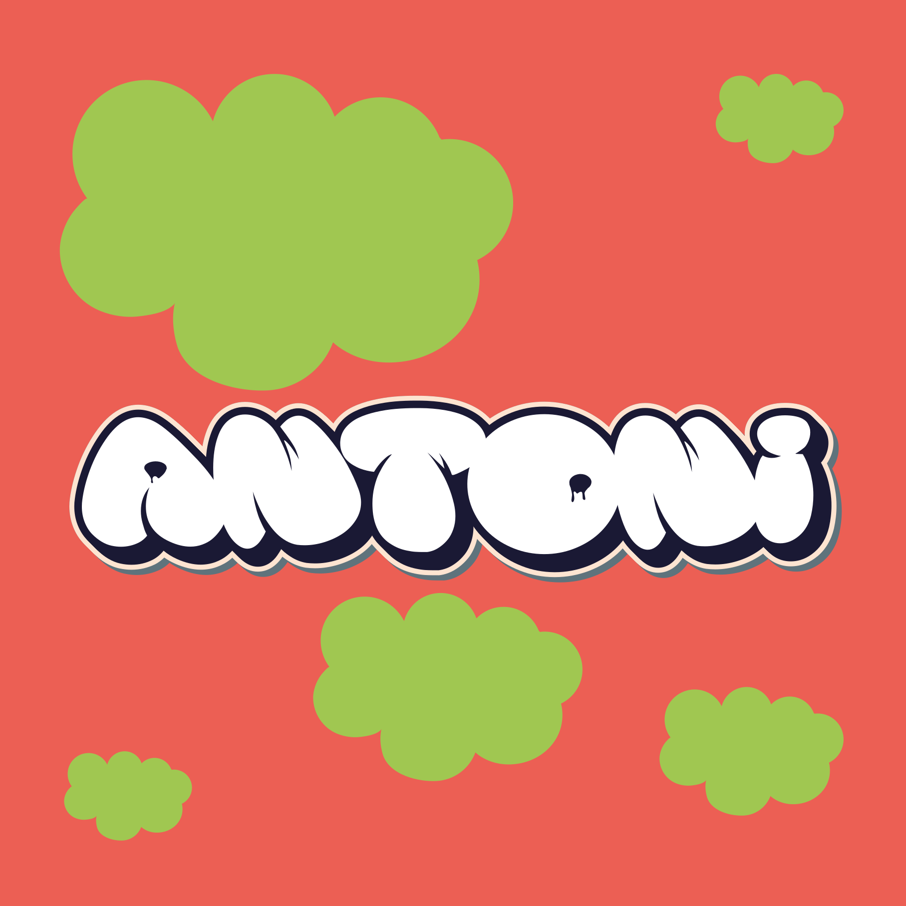 Poster juvenil em estilo de letras divertidas - TenStickers