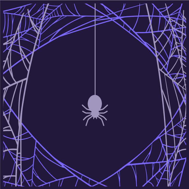 Poster juvenil foco na teia de aranha - TenStickers