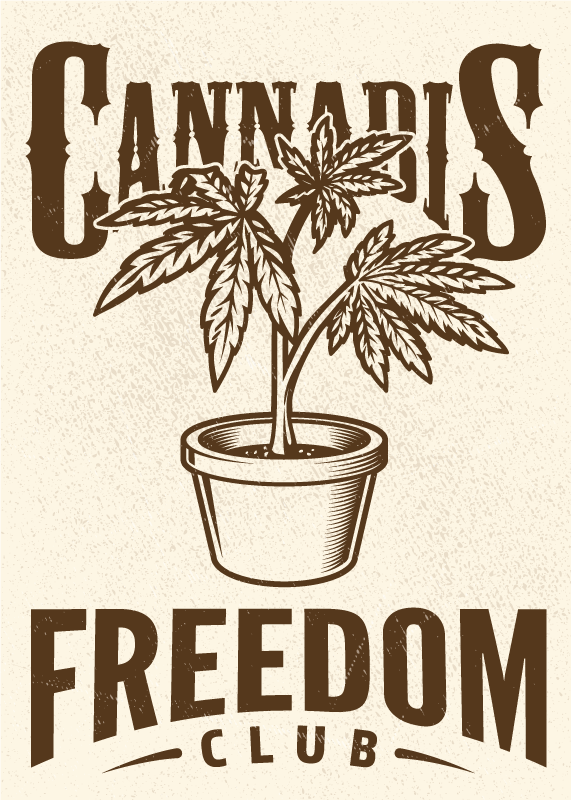 Impressão de pôster do clube de cannabis - TenStickers