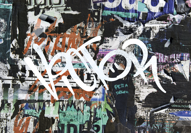 Cartaz de grafite com nome - TenStickers