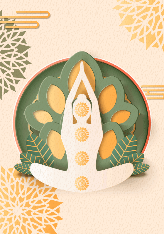 Poster Zen namastê Yoga - TenStickers