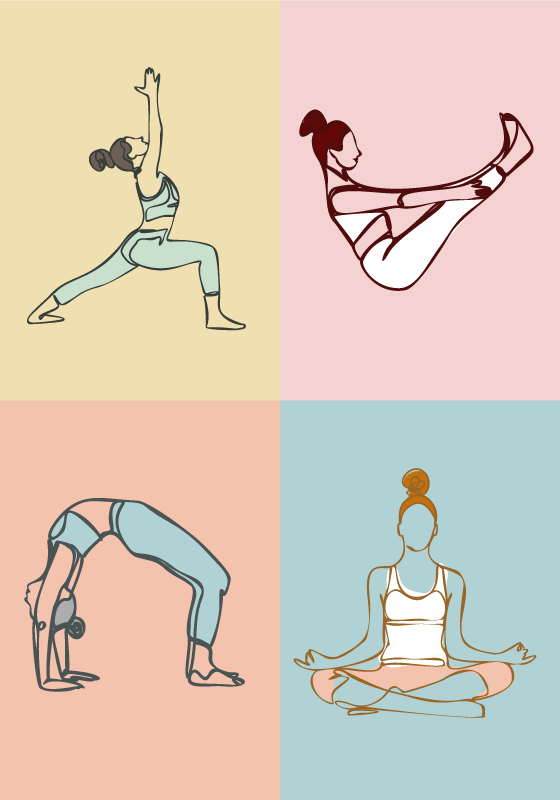 Poster desportos em geral yogaYoga - TenStickers