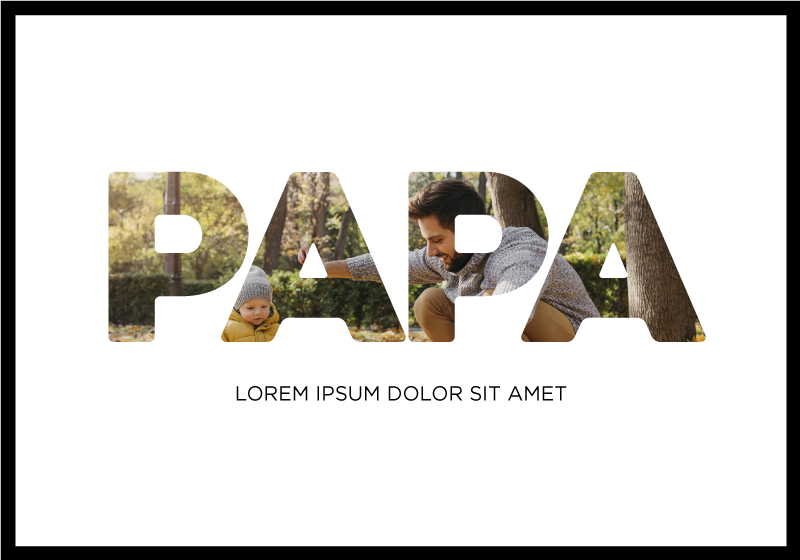 Poster para sala papai, meu herói - TenStickers