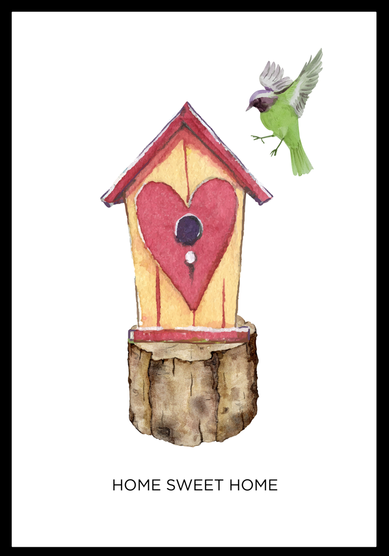 Poster para sala casa doce lar - TenStickers