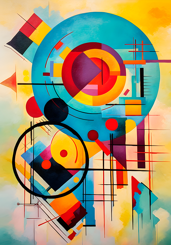 Poster arte expressionismo abstrato - TenStickers