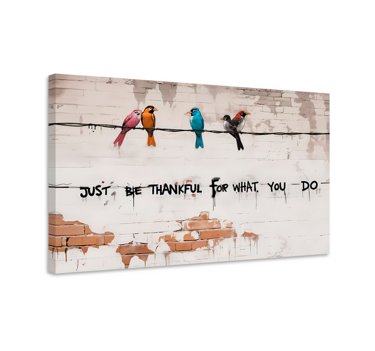 Quadro de arte pássaros sentados - TenStickers