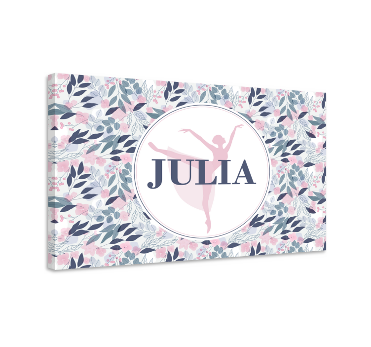 Tela personalizada floral dançarina - TenStickers