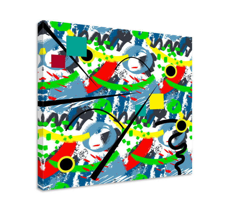 Quadro abstrato Abstrato estilo kandinsky - TenStickers