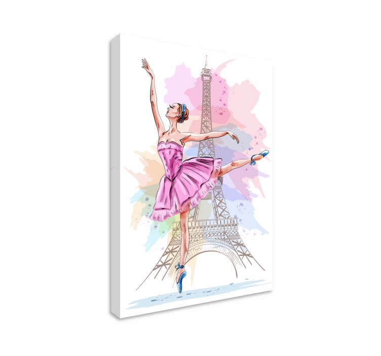 Quadro de bailarina Bailarinas com estrellas - TenStickers