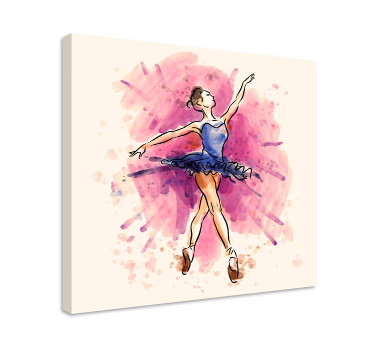 Quadro de bailarina Bailarinas vestido lila - TenStickers