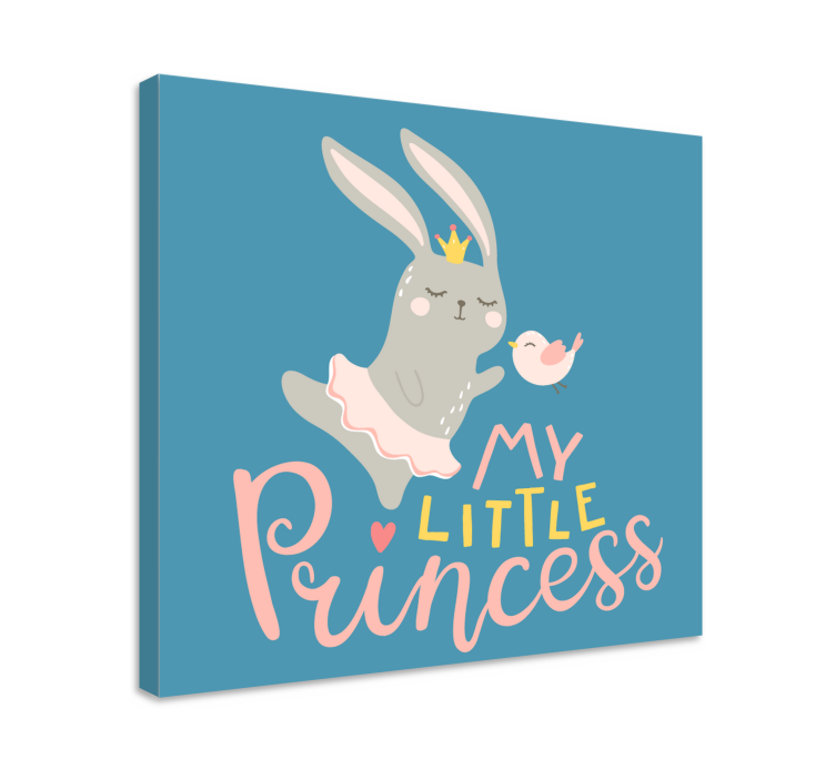Quadro infantil Bebe conejo frase mi princesa - TenStickers