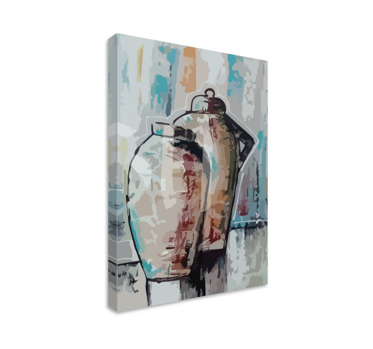 Quadro de vinícola Bodegones turquesa e durado - TenStickers