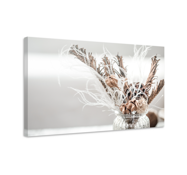 Quadro de flores arranjo floral seco - TenStickers