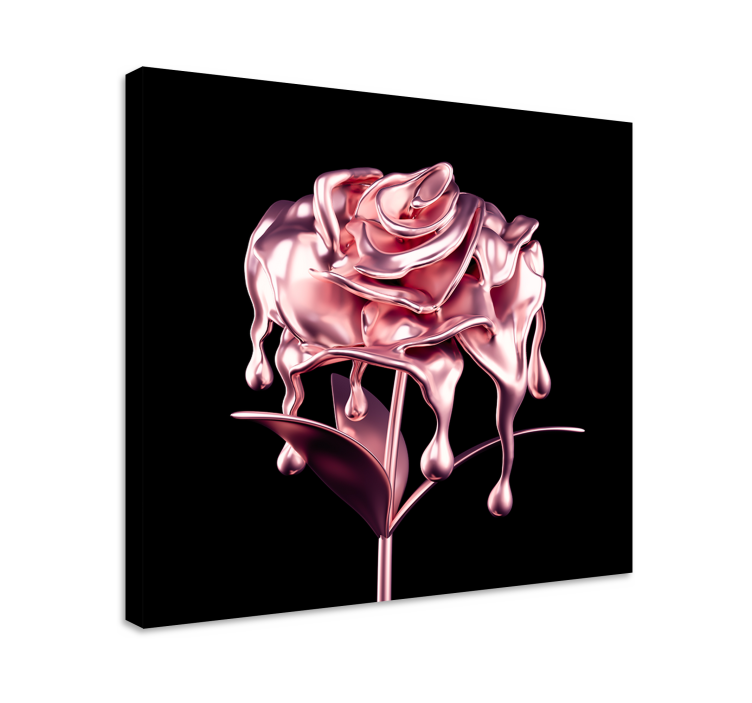 Quadro de flores Flor 3d derretendo - TenStickers