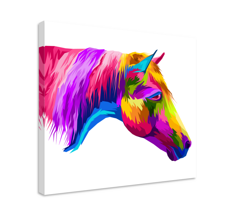 Quadro de cavalos Cavalo multicolorido - TenStickers