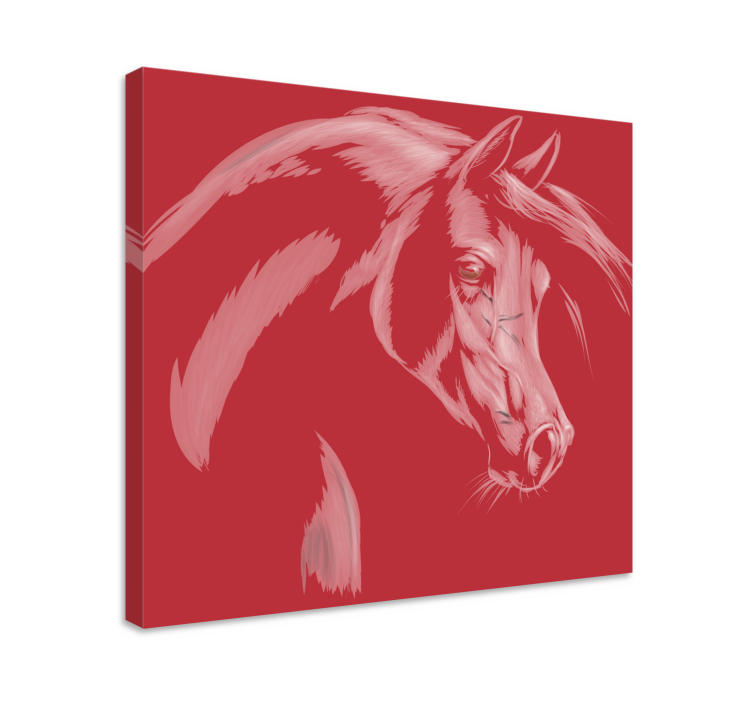 Quadro decorativo de cavalos retrato elegante de cavalo - TenStickers