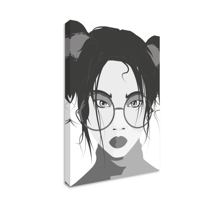 Quadros decorativos personagens mulher jovem estilosa - TenStickers