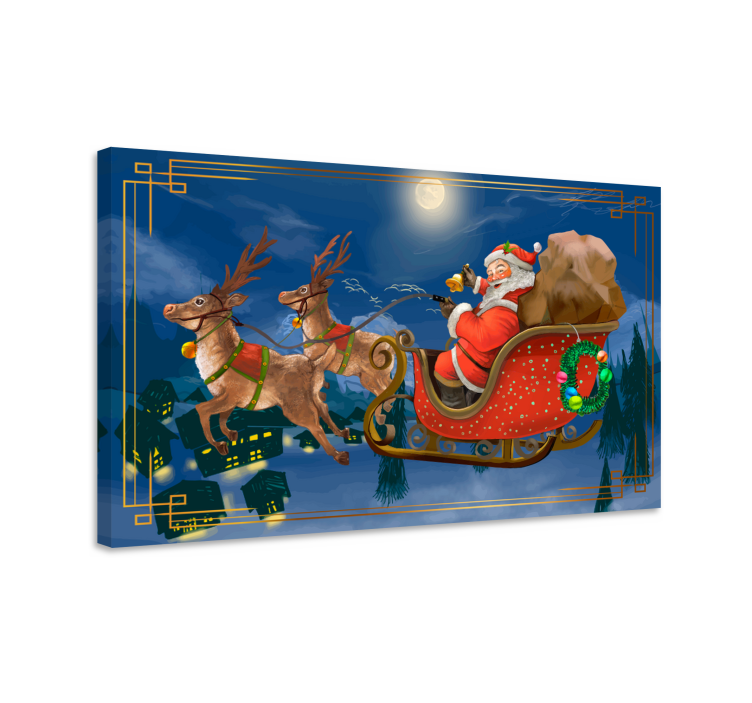Quadro de natal Papai noel - TenStickers