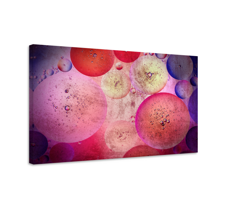 Quadro decorativo abstrato formação de padrões de bolhas - TenStickers