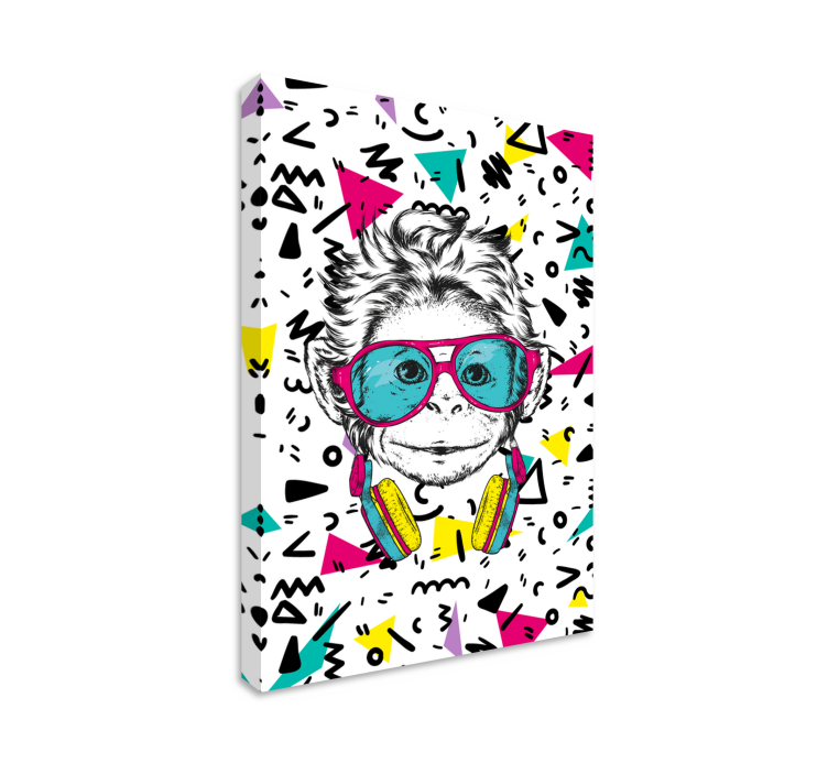 Quadro juvenil Macaco funky - TenStickers