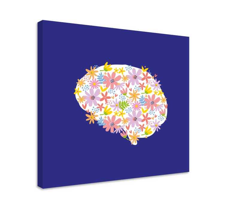 Quadro de flores Flores cerebro - TenStickers