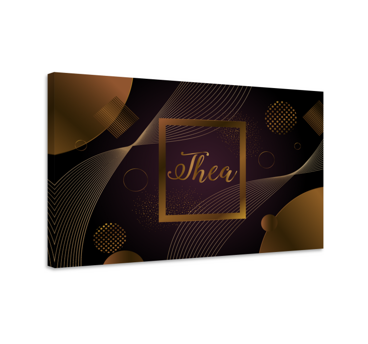 Quadro de flores com design circular elegante - TenStickers