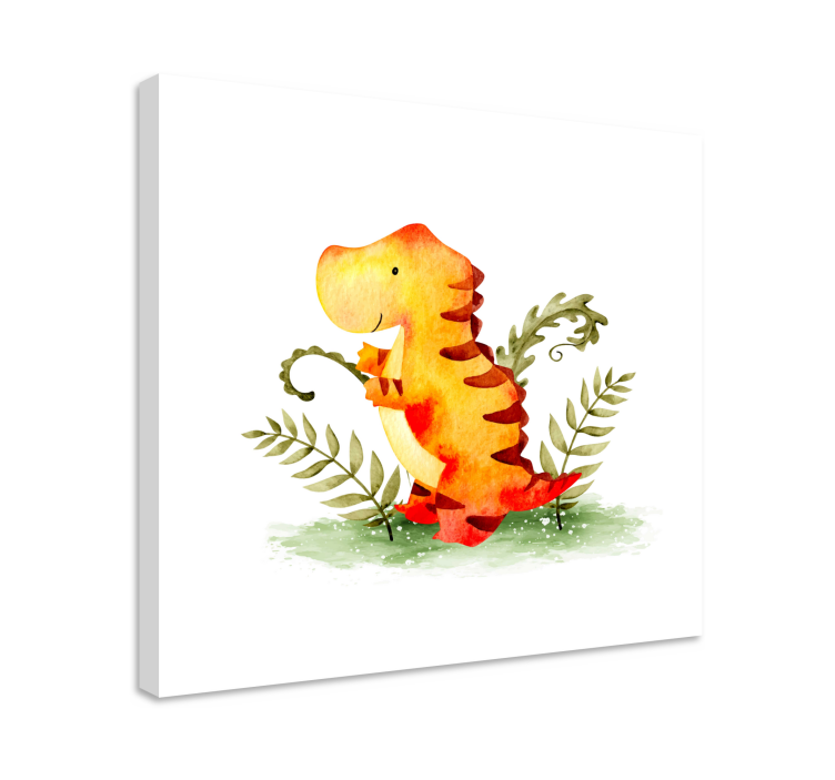 Quadro de dinossauro bebê dinossauro encantador - TenStickers