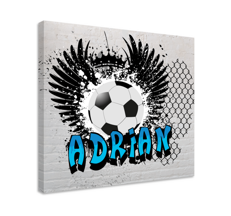 Quadro com nome Graffiti do campeão com nome - TenStickers