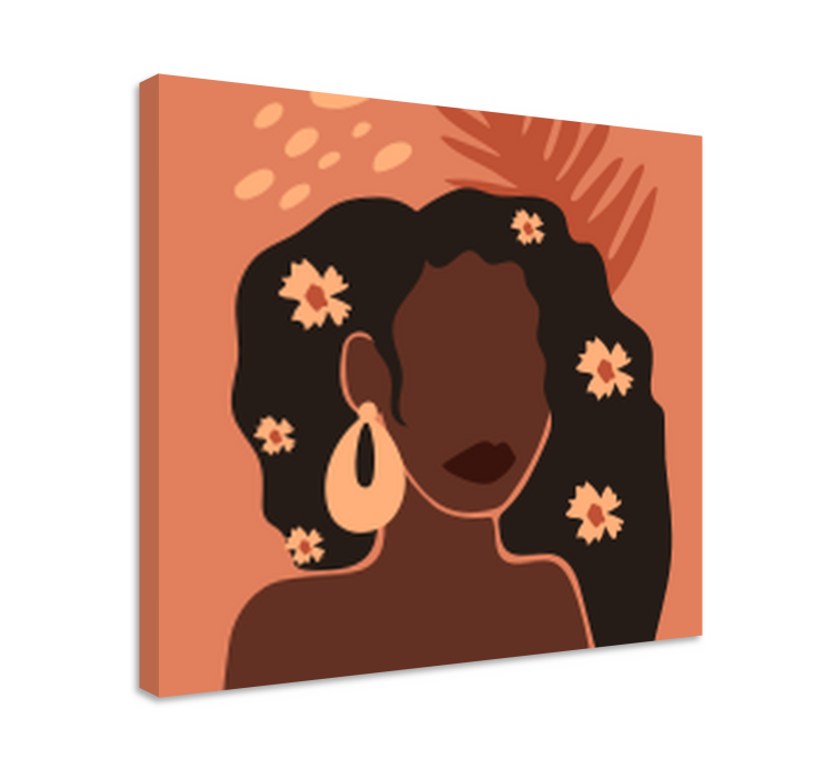 Quadros decorativos personagens silhueta de mulher elegante - TenStickers