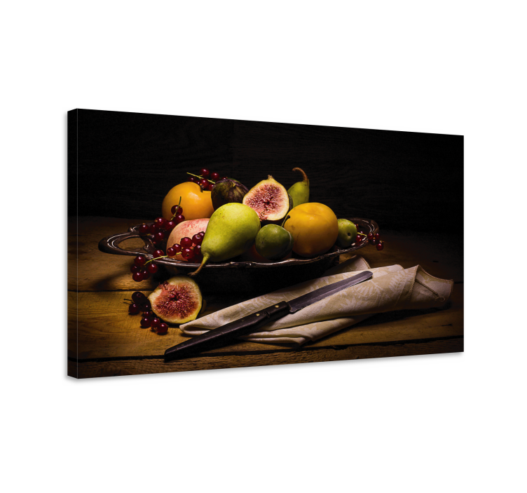 Quadro decorativo de vinícola composição de frutas - TenStickers